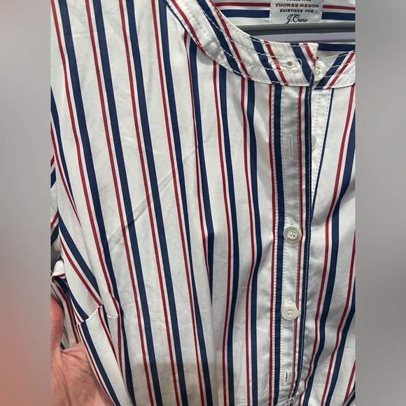 Jcrew shirt dress, Size 4, Red White and Blue for summer! - Picture 2 of 3